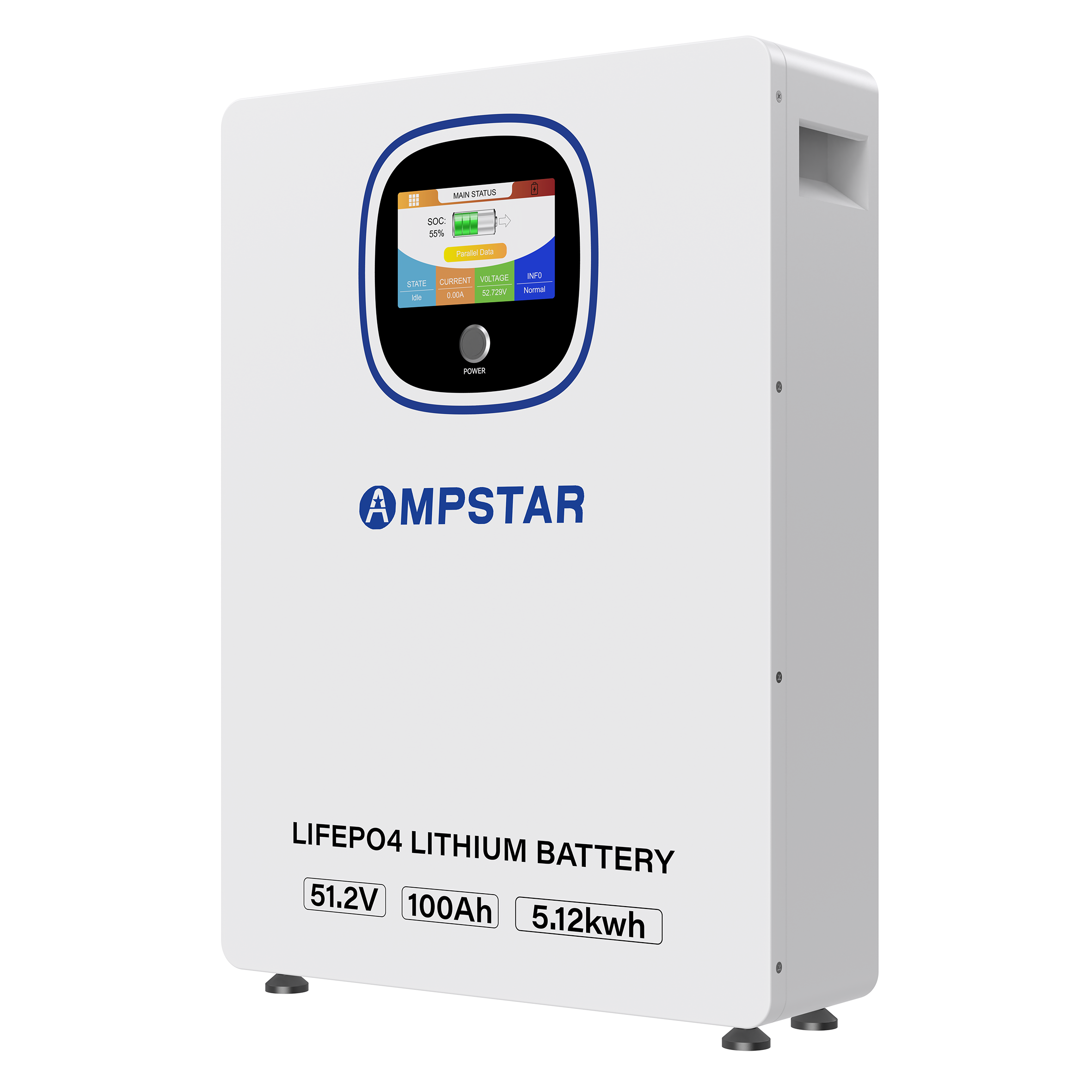 AMPSTAR AS-512100-ECO 5.12kWh LiFePO4 battery